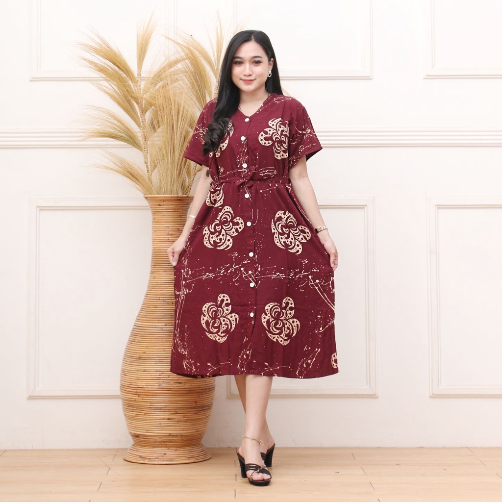 DASTER ANDIN MOTIF WANITA DASTER VIRAL TERBARU BAJU DASTER KANCING DEPAN