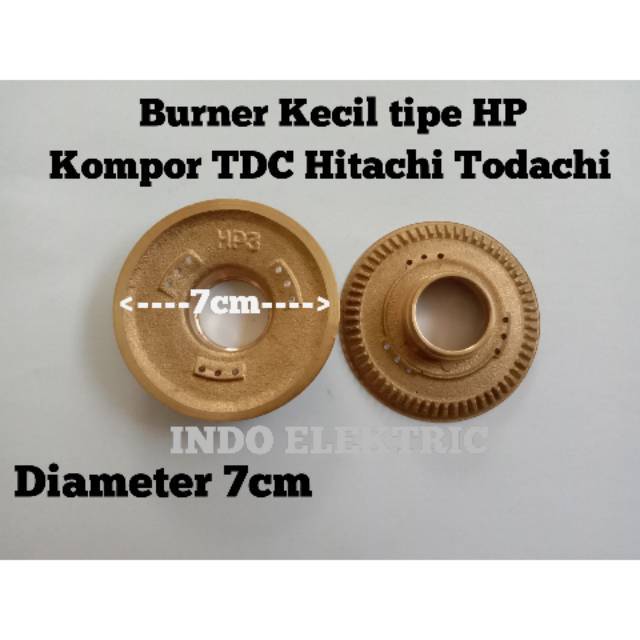 BURNER KUNINGAN HP3 KOMPOR GAS HITACHI/TODACHI/TDC