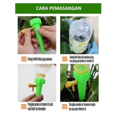 Alat Siram Tanaman Otomatis Drip Tetes Sistem Alat Irigasi Drip Tanaman Organik Sukulen Kaktus