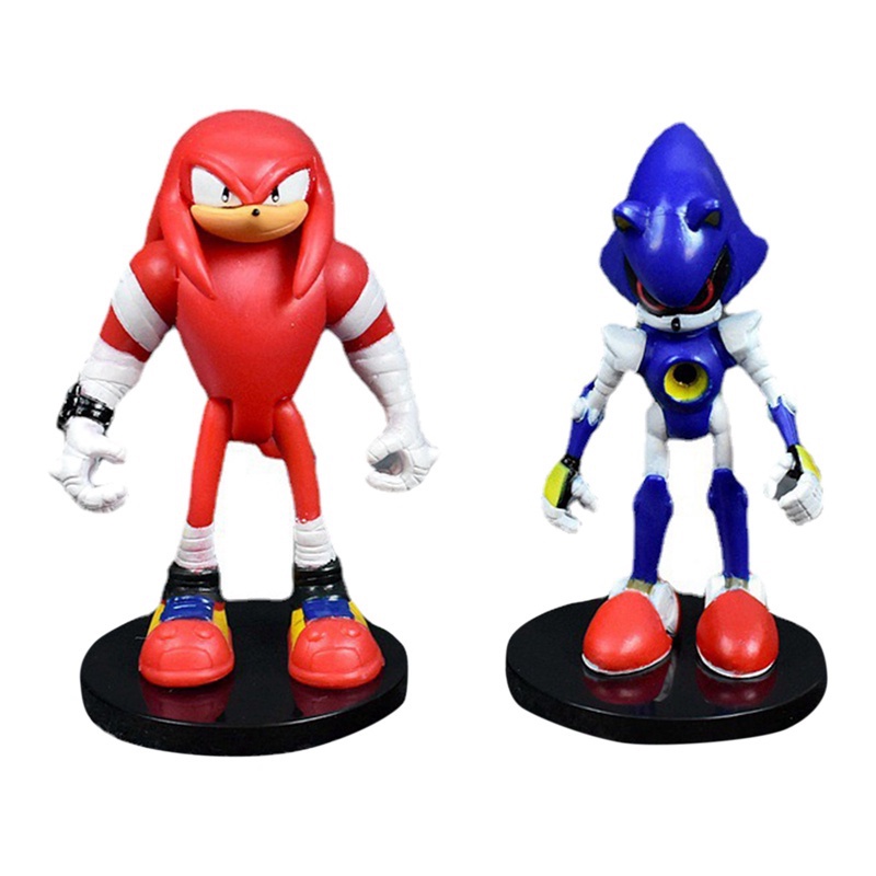 6pcs / set Mainan Action Figure Sonic Boom Rare Dr Eggman Shadow Tails Bahan PVC Ukuran 6-7cm Untuk Hadiah Anak