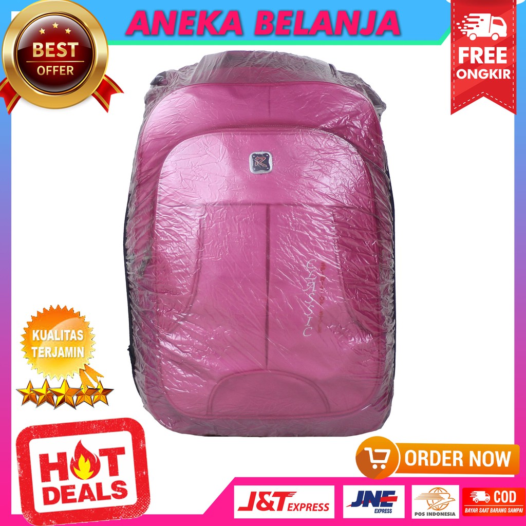 Tas Punggung Polo Backpack SD SMP Cewek Nyaman Bonus Raincover