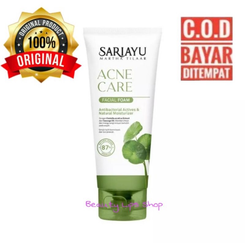 Sariayu Facial Foam Acne - Pembersih Wajah Untuk Kulit Berjerawat - 75gr