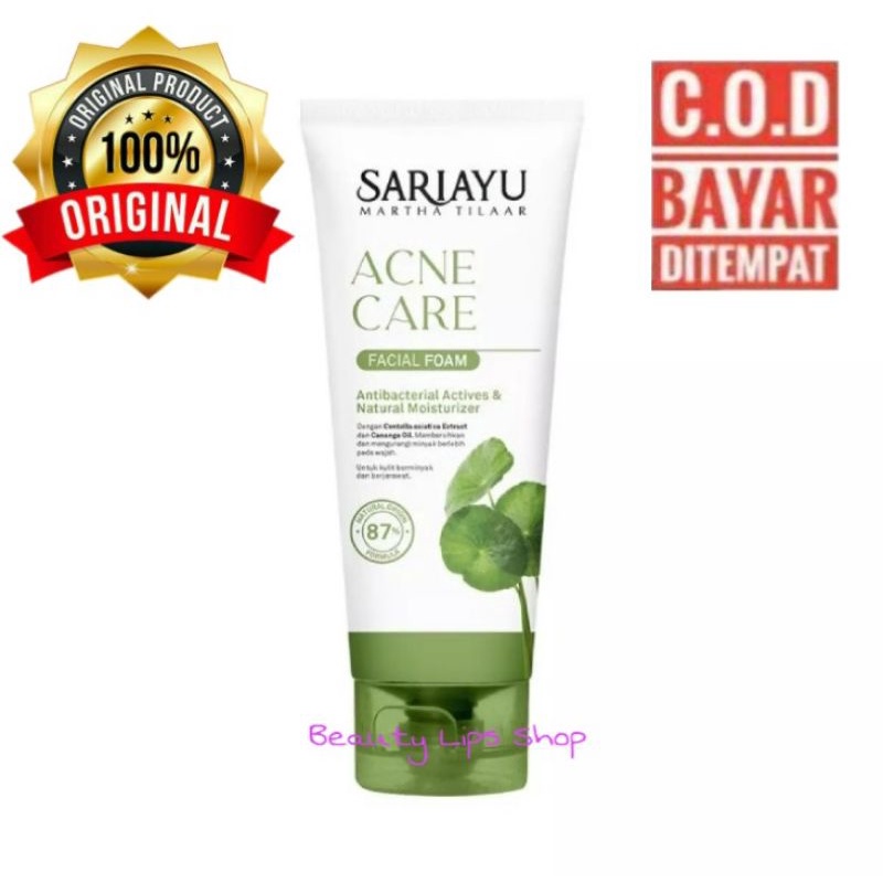 Sariayu Anti Acne Facial Foam 75 gr / Pembersih Muka / Sabun Jerawat / Anti Bacterial / Masker Jerawat / Lotion Jerawat / Intensive Acne Care / Obat Jerawat Original 100%