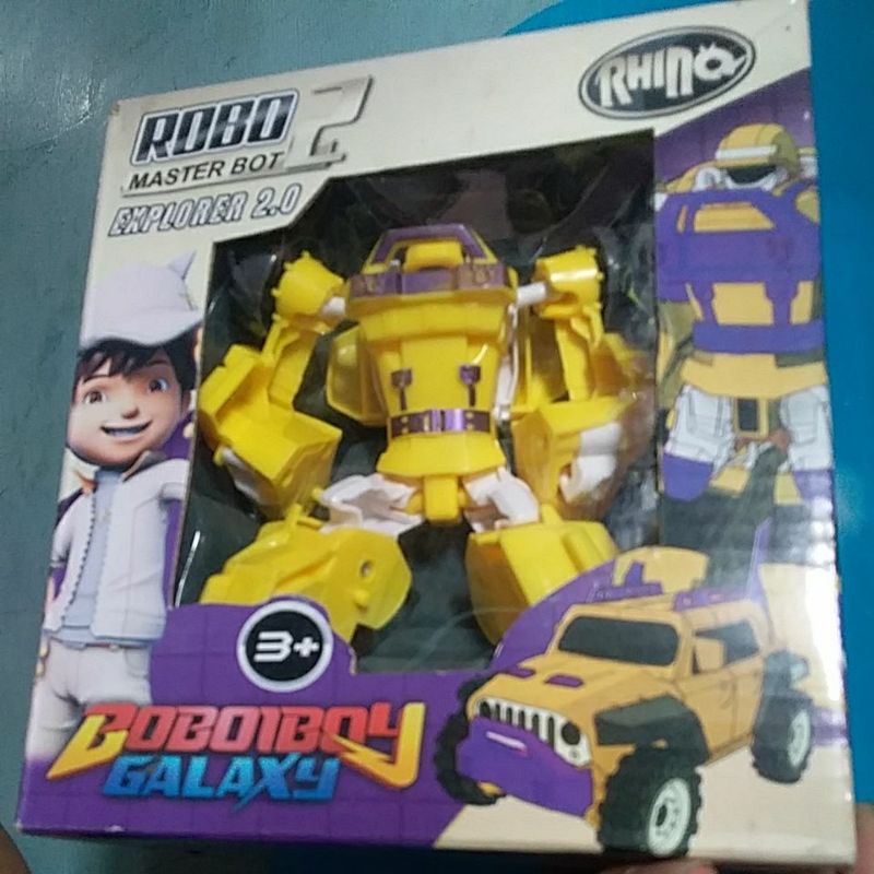 Robot Mainan Rhino Boboiboy Galaxy Robo 2 Master bot(Explorer)2.0
