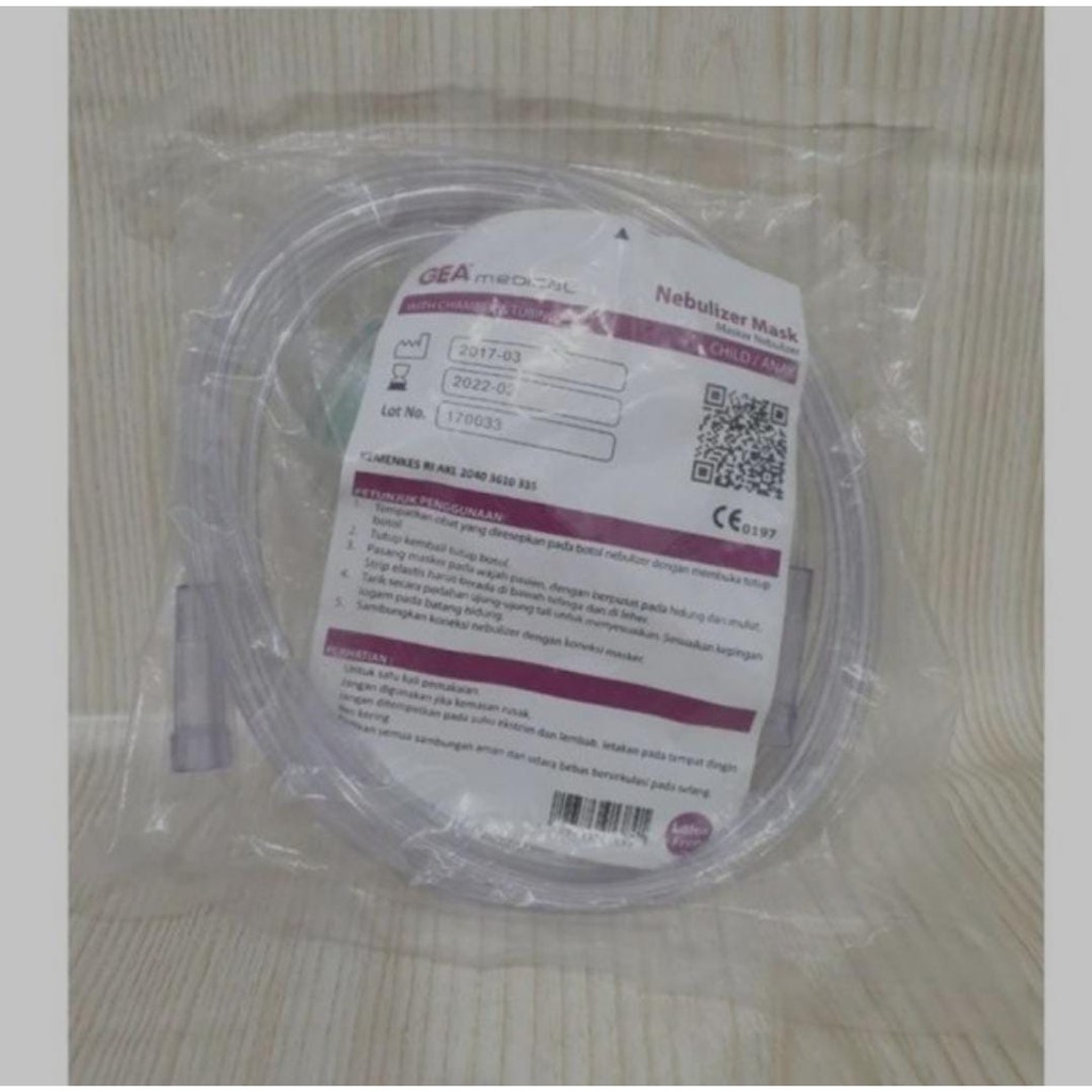 masker nebulizer dewasa gea/masker mask adult gea original