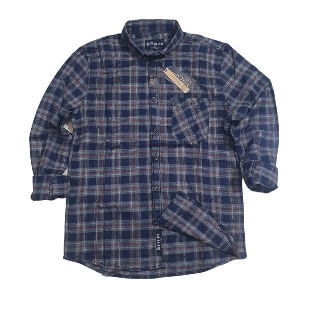 TERMURAH   BRILL EIGHTY EIGHT FLANEL |KEMEJA FLANEL  BRILL EIGHTY EIGHT PREMIUM #80