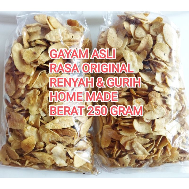 

MAMAH Keripik gayam rasa original kemasan 250 gram