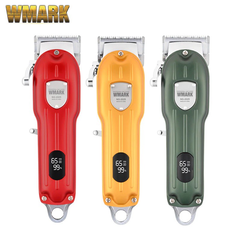 WMARK NG-2025B - Professional Electric Rechargeable Hair Clipper - VERSI TERBARU DENGAN MAGNETIC LIMIT COMB - ALAT CUKUR TERBAIK DARI WMARK