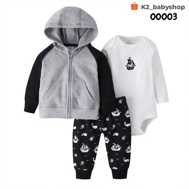 BABY K2 - BABY JAKET 3 IN 1 MOTIF KAPAL KODE 00003