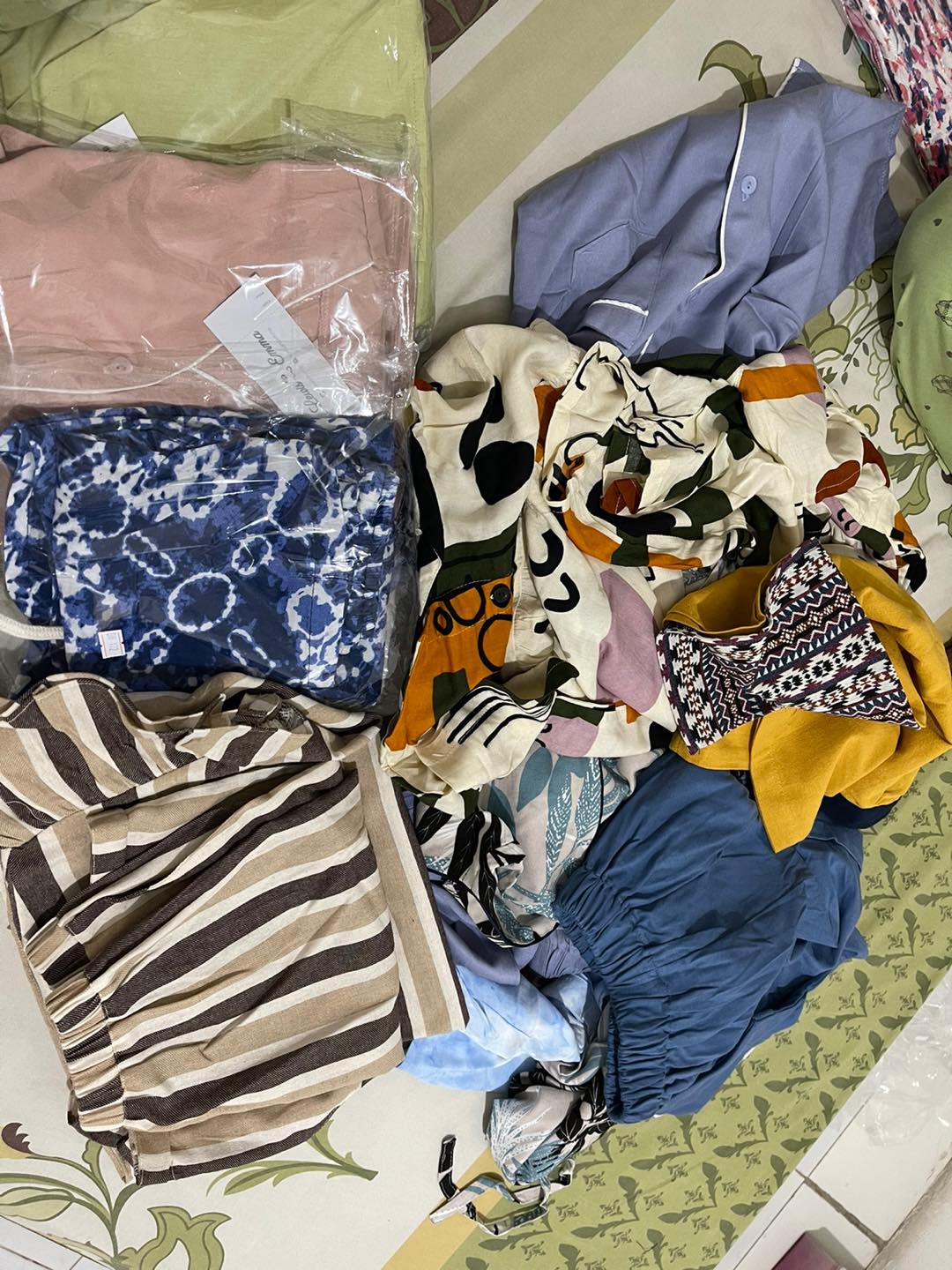 Ali Koko Batik Tenun - Mustard Lewis Emma Atasan Lengan Pendek Anak Cowo Batik Tenun