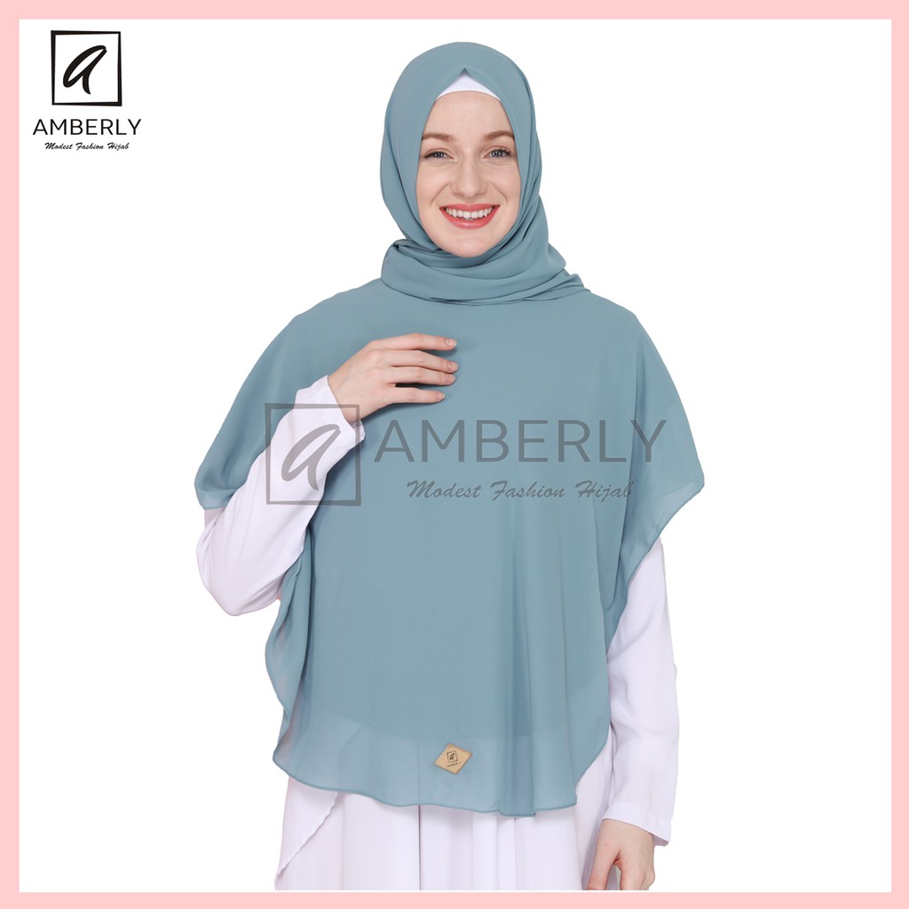 Amberly Athalia Khimar instan premium bahan ceruty baby doll premium / AMBATHPC