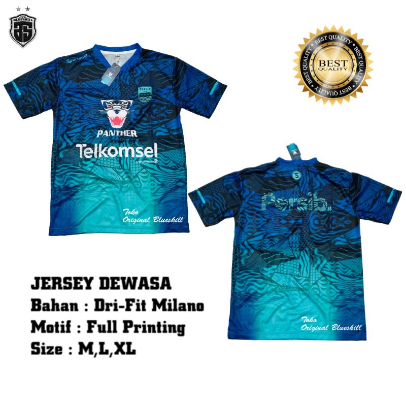 Jersey persib panther dewasa / baju latihan persib jersey panther / atasan kiper persib bandung dewasa / pakaian atasan dewasa / atasan jersey persib terbaru 2022