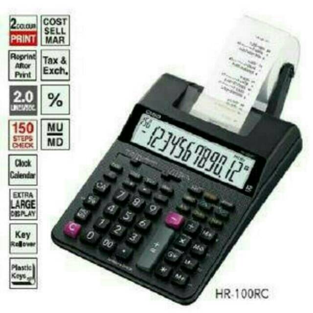 

Kalkulator calculator casio hr-100rc printing struck ori original