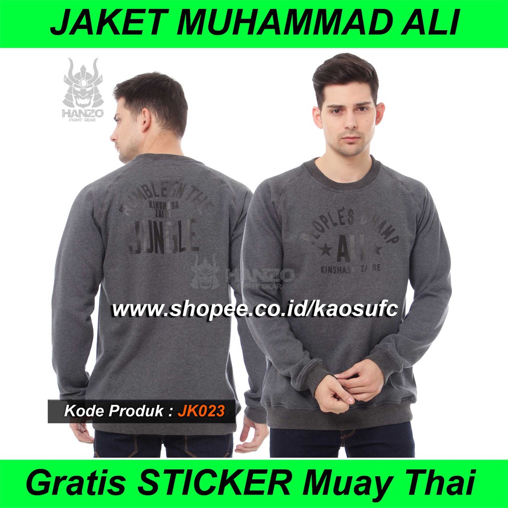 SWEATER MUHAMMAD ALI,SWEATER MUHAMMAD ALI PREMIUM,LONG SLEEVE MUHAMMAD ALI PREMIUM