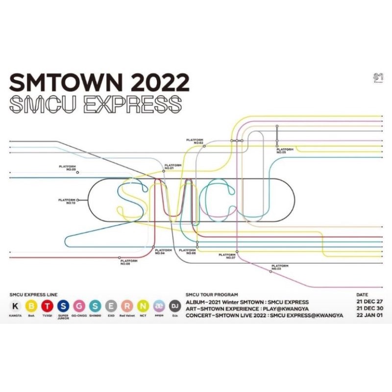 PO ALBUM SMTOWN - 2021 Winter SMTOWN : SMCU EXPRESS NCT AESPA EXO RED VELVET KANGTA SNSD SUPER JUNIO