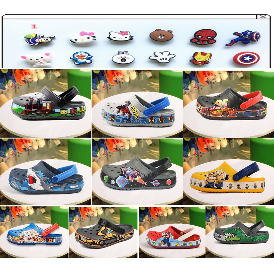 CROCS ANAK FUN LAB / Crocs Karakter / Crocs Anak / Sandal Anak / Sepatu Sandal Anak / CROCS KIDS