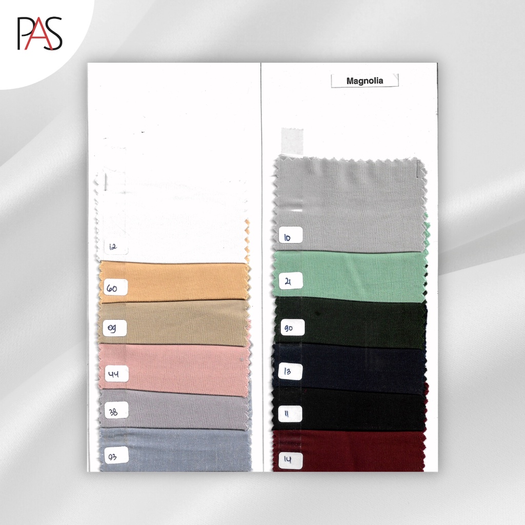 Katalog Warna Kain Rayon Viscose Tencel Look Bahan Magnolia
