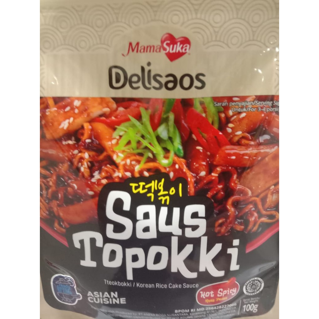 

Delisaos Saos Topokki Hot & Spicy 100 gr