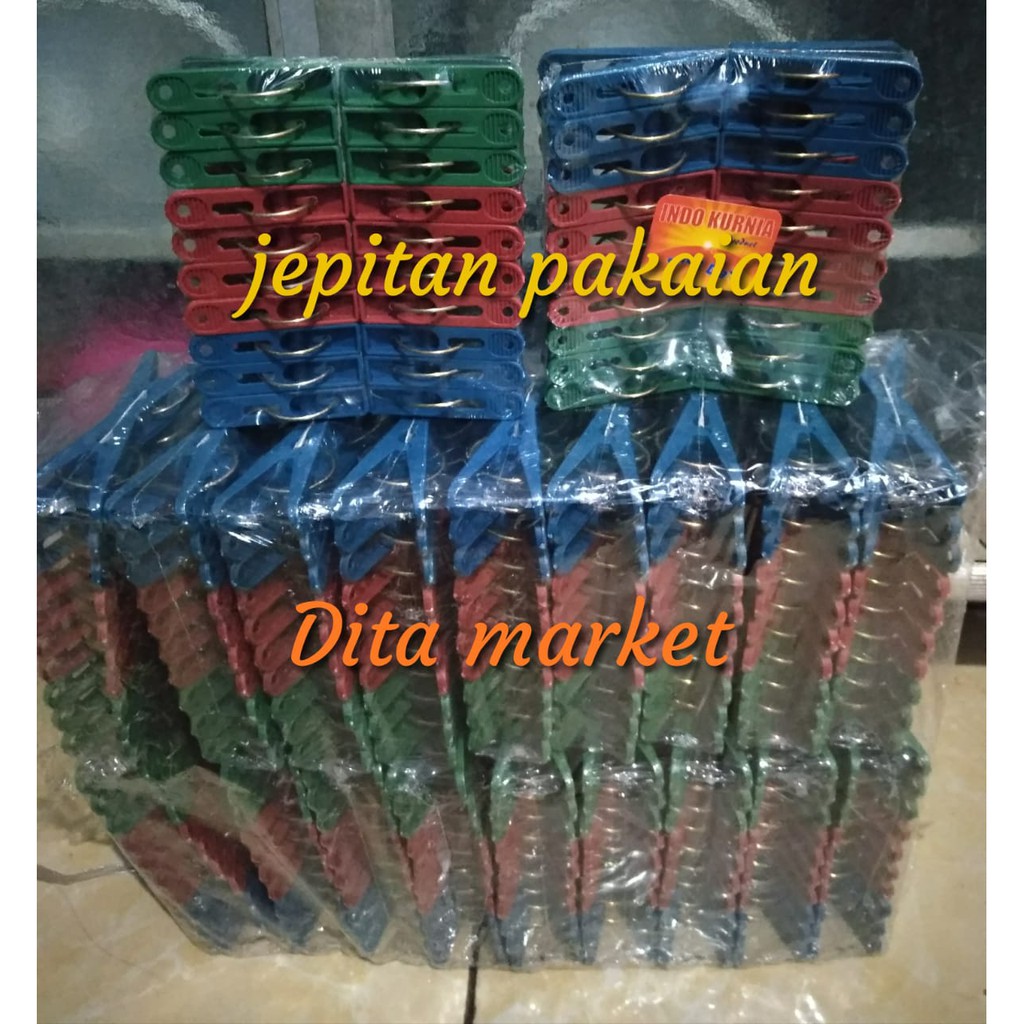 Jepitan pakaian plastik / jepitan pakaian 3 warna