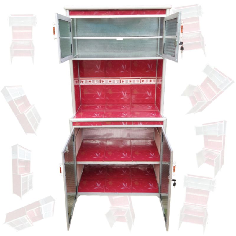 RAK PRING LEMARI DAPUR 2 PINTU KUNCI FULL AMBALAN KERAMIK