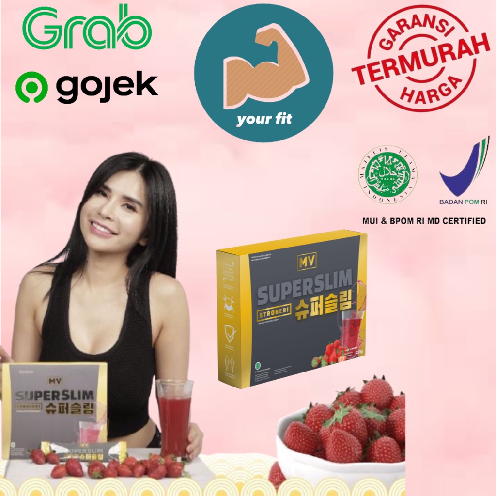 (PROMO) MV SUPER SLIM MINUMAN DETOX FIBER BY MARIA VANIA ISI 15 SACHET READY SIAP KIRIM