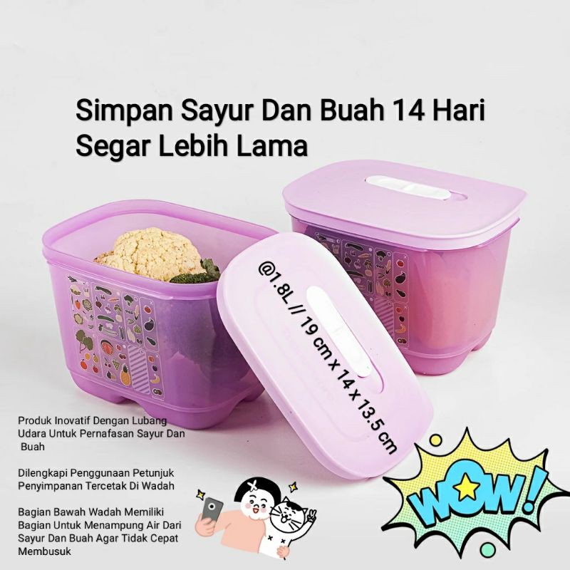 wadah sayur dalam kulkas