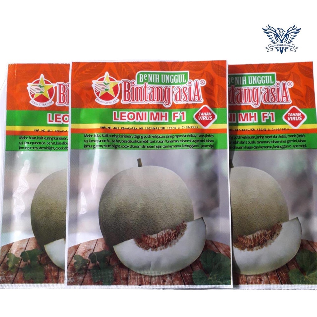 Benih Bibit Melon LEONI MH F1 20 Gr Bintang Asia 100% Original