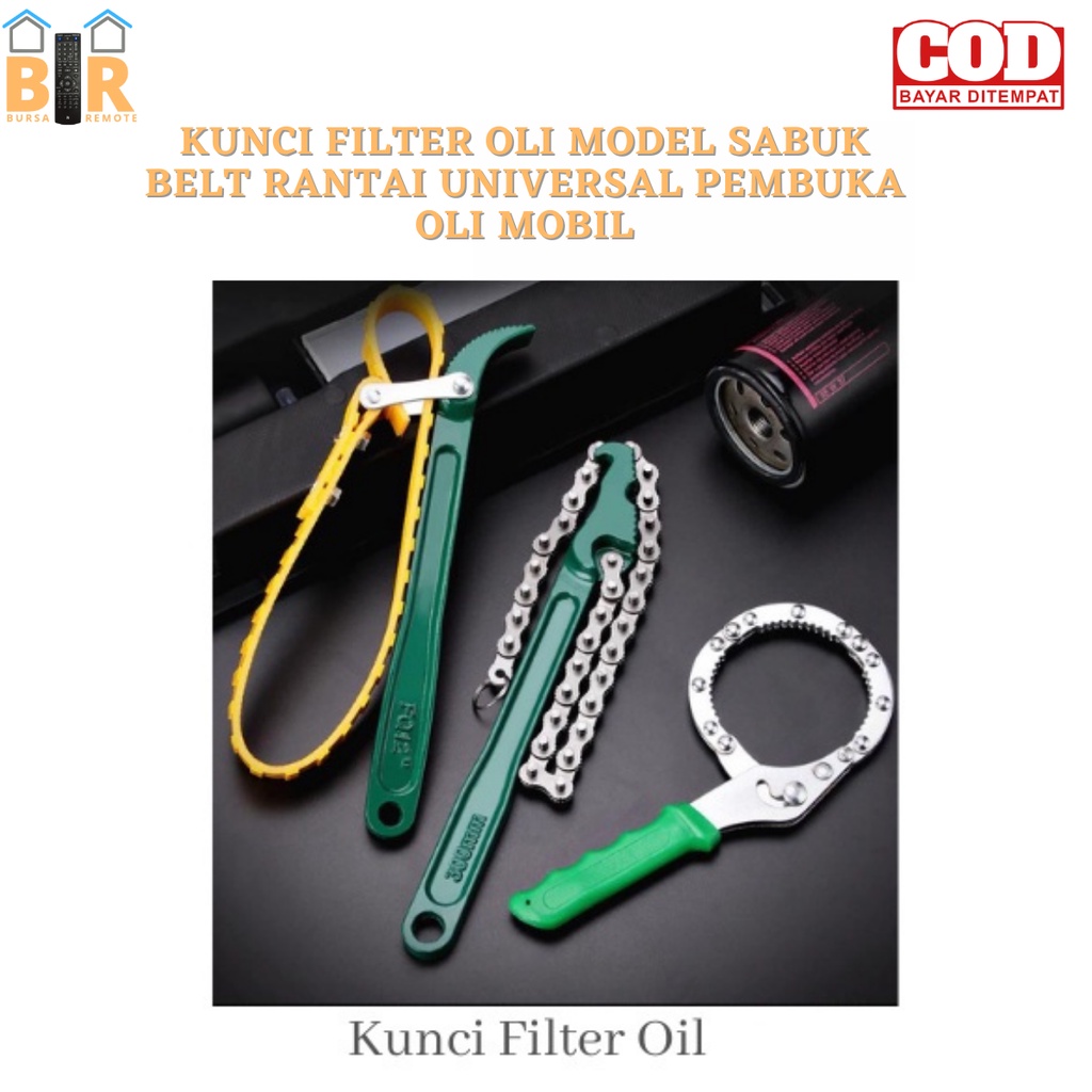 Kunci Filter Oli Model Sabuk 8-12inch - Wrench Oil Filter Alat Pembuka Filter Oli