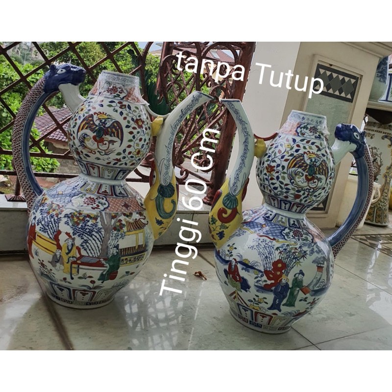 GUCI ANTIK GUCI KERAMIK IMPORT MOTIF DESA