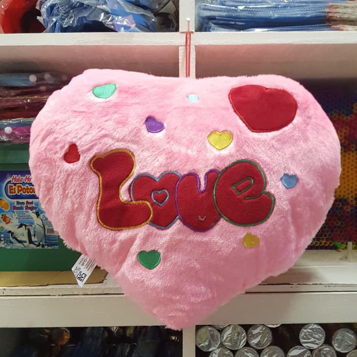 barokah bantal love kado valentine boneka bantal love