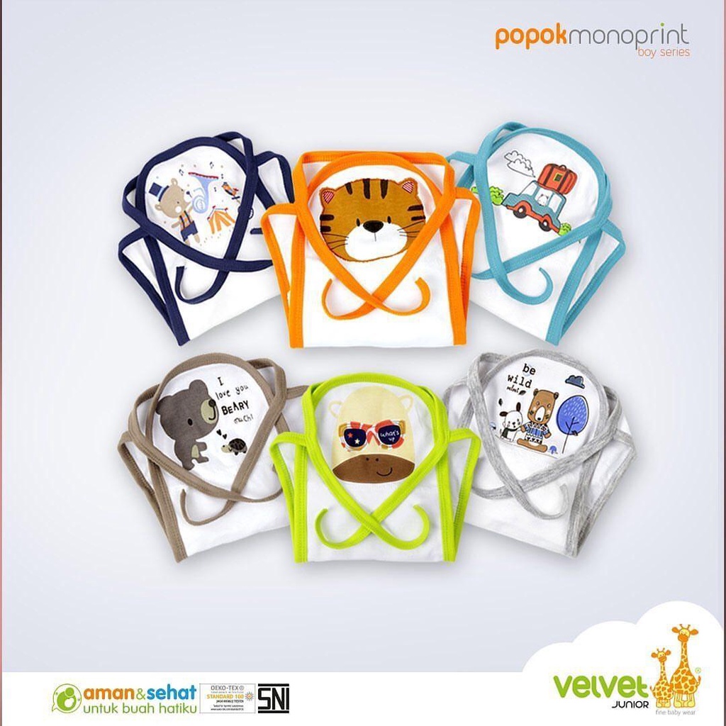 Makassar ! Popok Bayi Monoprint Velvet ( 3 PCS )