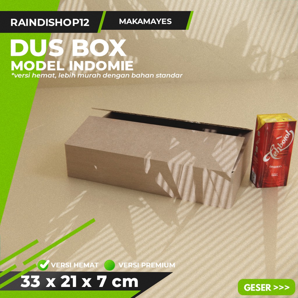 

BOX 33 X 21 X 7 CM KARDUS KOTAK KEMASAN PACKAGING KADO POLOS