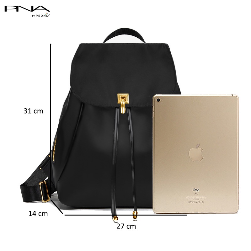 Peonia PNA SEOJIN Water Resistant Ransel Korea Tas Wanita Punggung Import Kantor Kerja Sekolah Kuliah Outdoor Trendy Fashion Style Travel Casual Backpack Anak Remaja Perempuan Selempang Cewek Bag-1