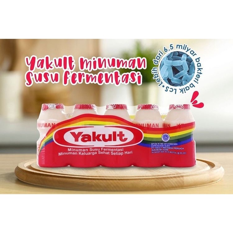 

Yakult Probiotik Yoghurt 1 pack isi 5x65ml