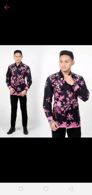 Diskon Bswart Batik Hrb026 Kenongo Hem Pendek Padi Pekalongan M L Xl Batik Pria Murah Modern Grosir