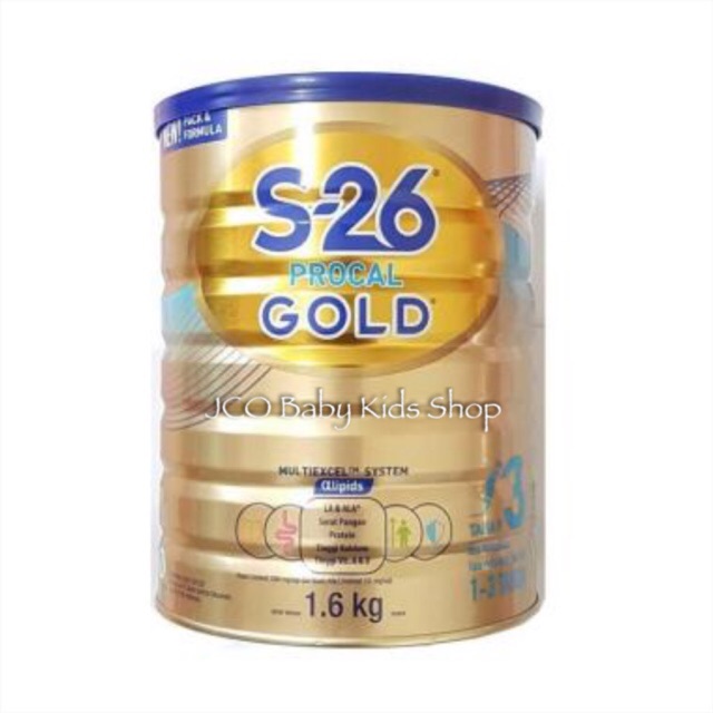 S 26 S26 Procal Gold Tahap 3 1 6 Kg 1 6kg 1600 Gr 1600gr Rasa Vanilla Shopee Indonesia