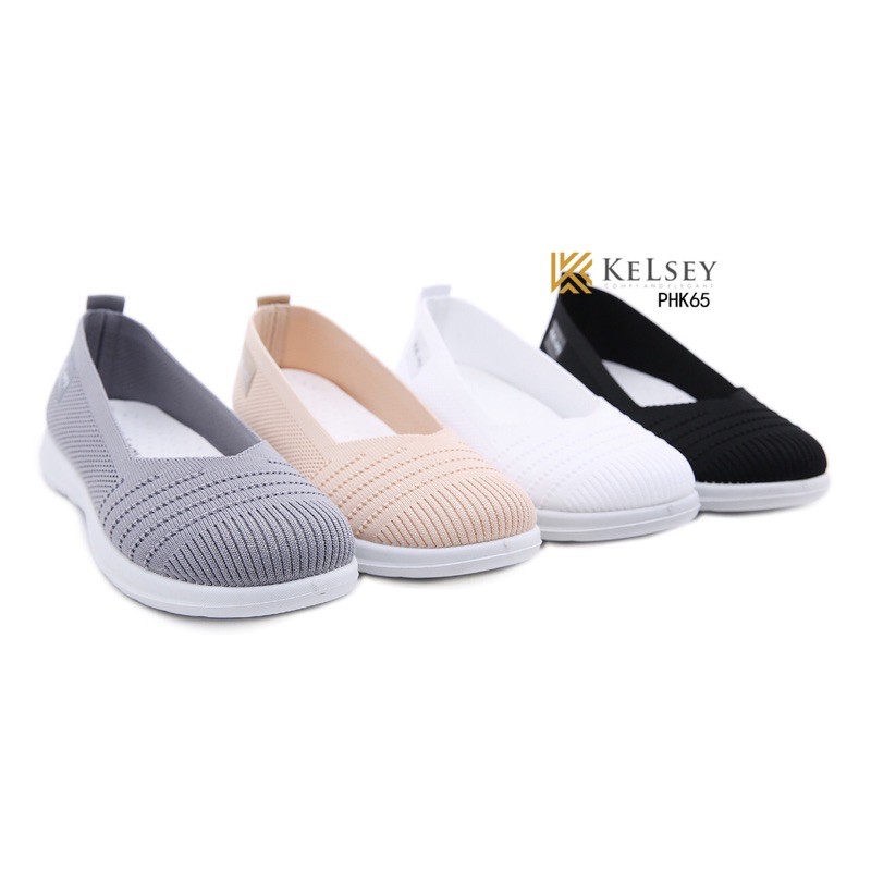 RESTOCK!!  NICOLE SEPATU SLIP ON KELSEY PHK65 Sepatu Wanita Import Slip On Soft Kanvas Elastis Anti Slip