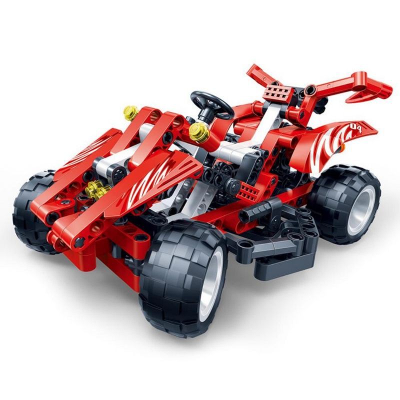 Lego Block Mobil Gokart Gokar Merah