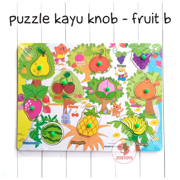 Zoetoys Puzzle Kayu Edukasi SNI | Alphabet Huruf Besar Kecil Abjad Angka Hijaiyah Hewan Geometri Bentuk | Puzzle Anak