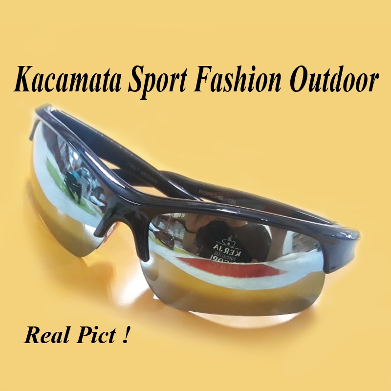 Kacamata Hitam Anti UV Kaca mata Sepeda Olahraga Outdoor Motor Outdoor Bike Sporty Biker Goes  Kacamata Safety Kacamata Berkendara