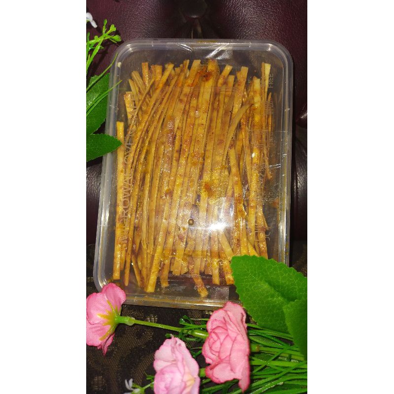 

CEMILAN LIDI GEPENG 500 GR BUMBU BASAH/KERING / RENYAH /GURIH / CEMILAN ENAK / RESELLER [COD]