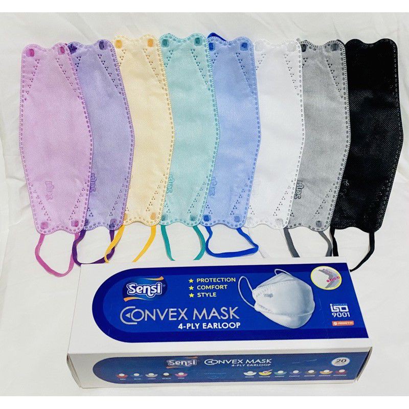 Masker EVO Sensi Convex 4 ply Mask Earloop SATUAN/ECER