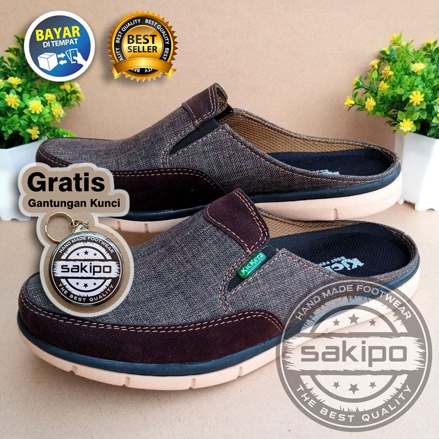 PROMO 9.9 !! SLOP KASUAL PRIA DEWASA SLIP ON 101 MURAH BERKUWALITAS SOL KARET TRENDI NYAMAN DIPAKAI / SEPATU SANTAI PRIA DEWASA / SEPATU KERJA LAPANGAN / SEPATU KERJA KANTORAN / SAKIPO