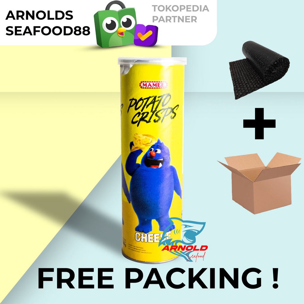 Mamee Monster Potato Crisps Cheese 100gr / Snack Mamee Keju 100gr