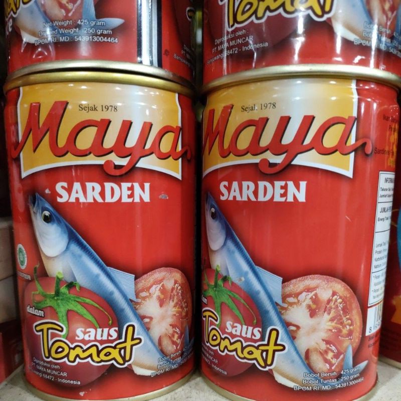 

maya sardine saos tomat 425gr