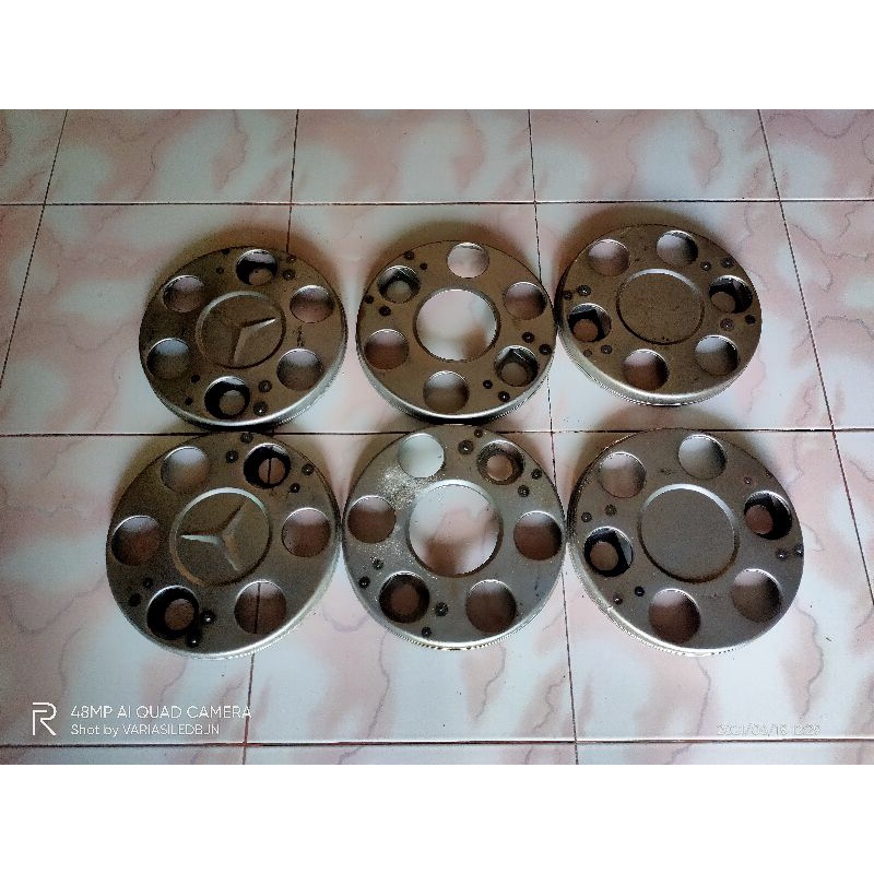 Wildop truk model donat atau ring 2 biji canter 6 hino 5 bahan plat (dapat 2 pcs) terlaris wheeldop 