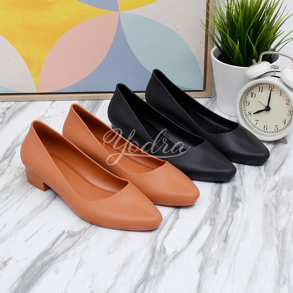 Yodra Kehlani Wedges Jelly Shoes Import YDR307 Real Pict