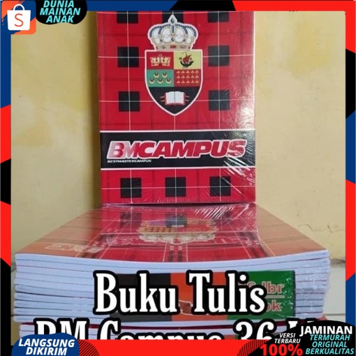 10 PCS BUKU TULIS BM CAMPUS 36 LEMBAR UKURAN BOXY 1 PACK