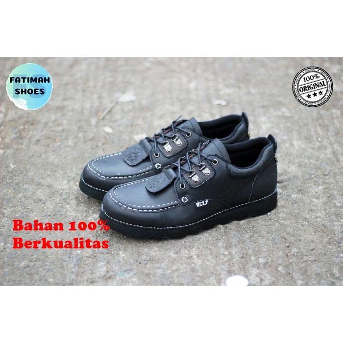 Sepatu Boots Pria Kulit Asli Original Handmade Sepatu Low Boots Pria Sepatu Pria Kulit Sepatu Cowok