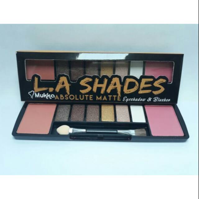 EYESHADOW & BLUSHER MUKKA L.A SHADES BPOM SERI.1